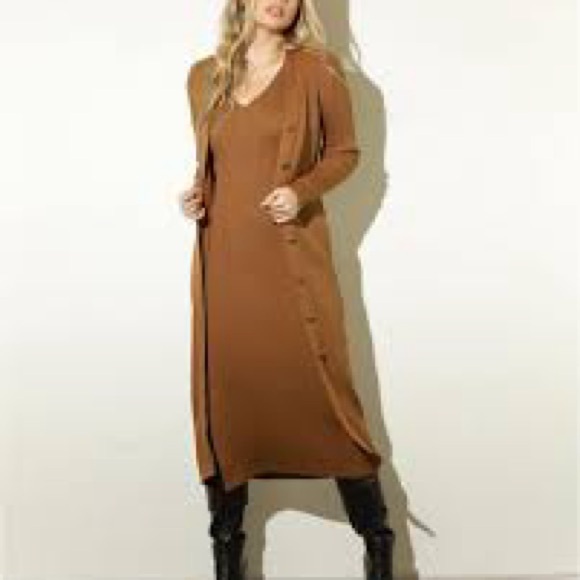 Long Sleeve Dress in Rust - Picture 7 of 13